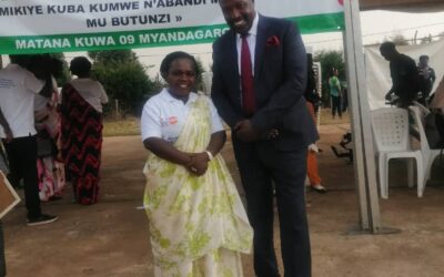 Le Représentant légal invité par la Ministre de la Solidarité Nationale , des affaires sociales, des droits de la personne humaine et genre au Burundi lors de la journée internationale des peuples autochtone